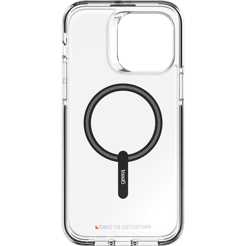 Schutzhülle Gear4 Santa Cruz Snap für iPhone 14 Pro Max, Transparent mit Schwarzer Rahmen