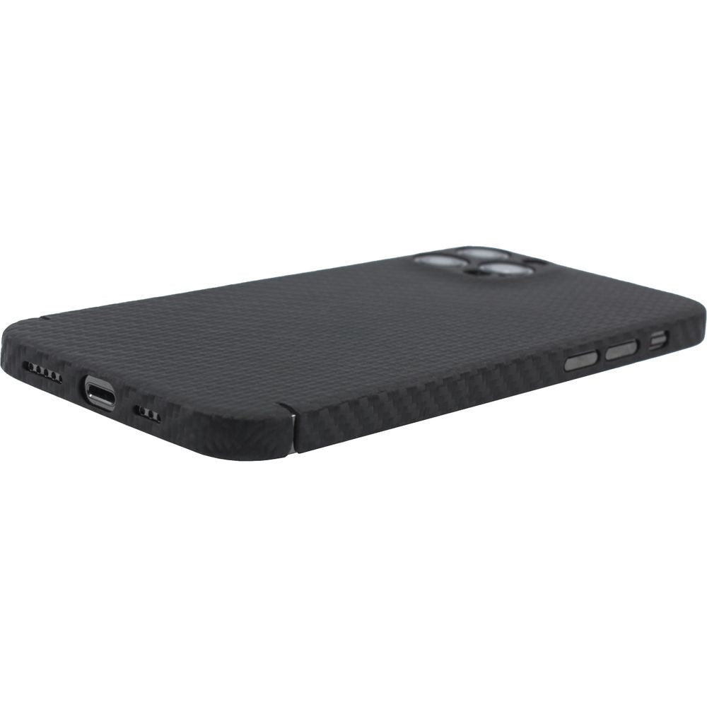 Schutzhülle Nevox Real Carbon für iPhone 14 Pro, Schwarz