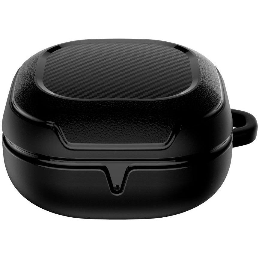 Schutzhülle Tech-Protect Rough Carbon für Galaxy Buds 2 Pro / 2 / Live / Pro, Schwarz