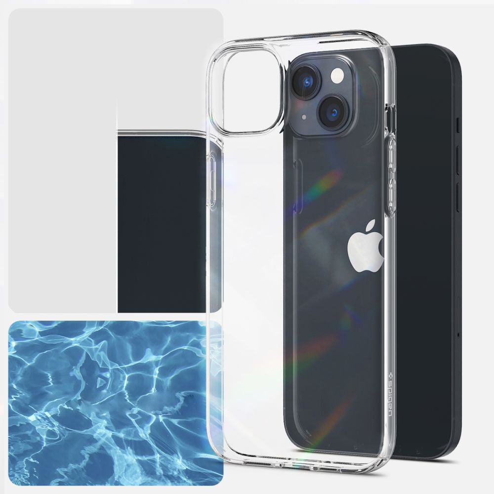 Schutzhülle + 2x Glas Spigen Crystal Pack für iPhone 14 Plus, Transparent
