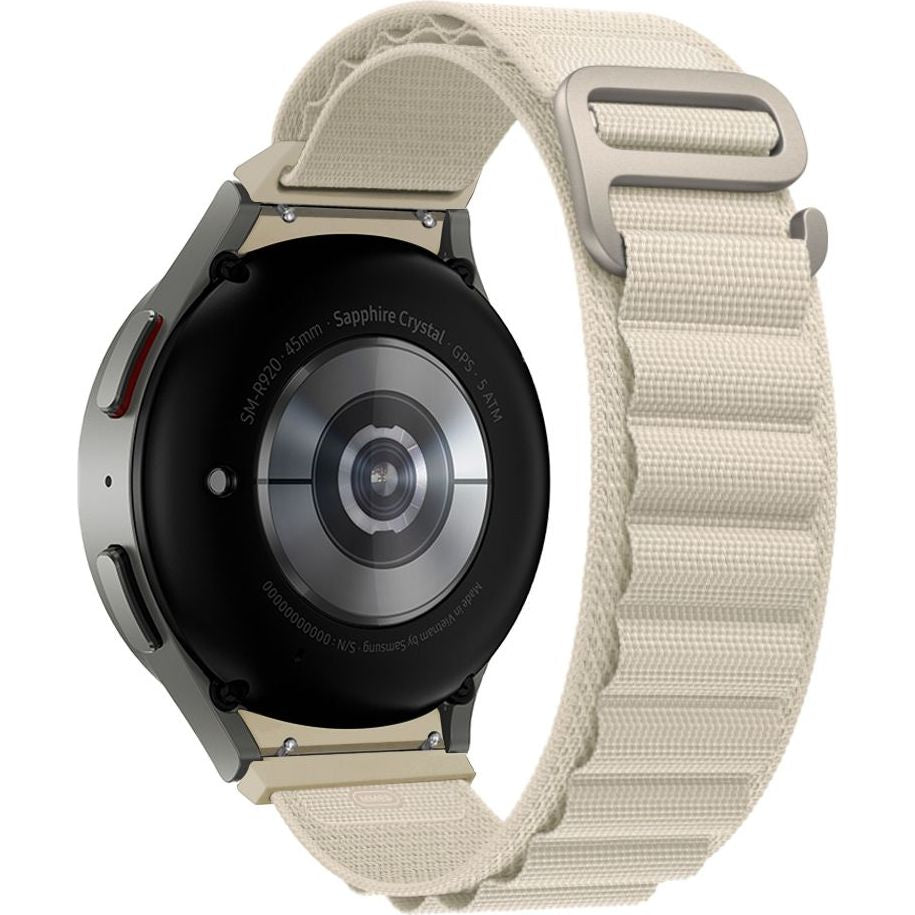 Armband für Galaxy Watch 6/5 Pro/5/4/3, Tech Protect Nylon Pro, Hellgrau