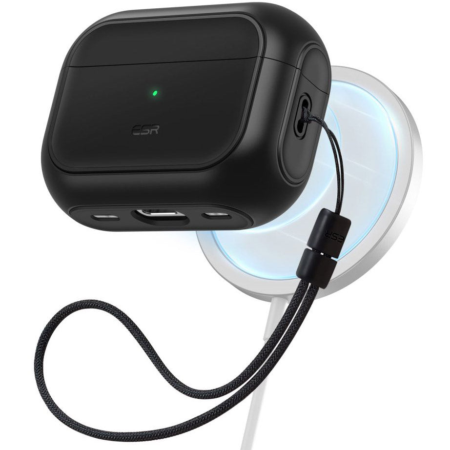 Schutzhülle ESR Orbit HaloLock MagSafe für AirPods Pro 1 / 2, Schwarz