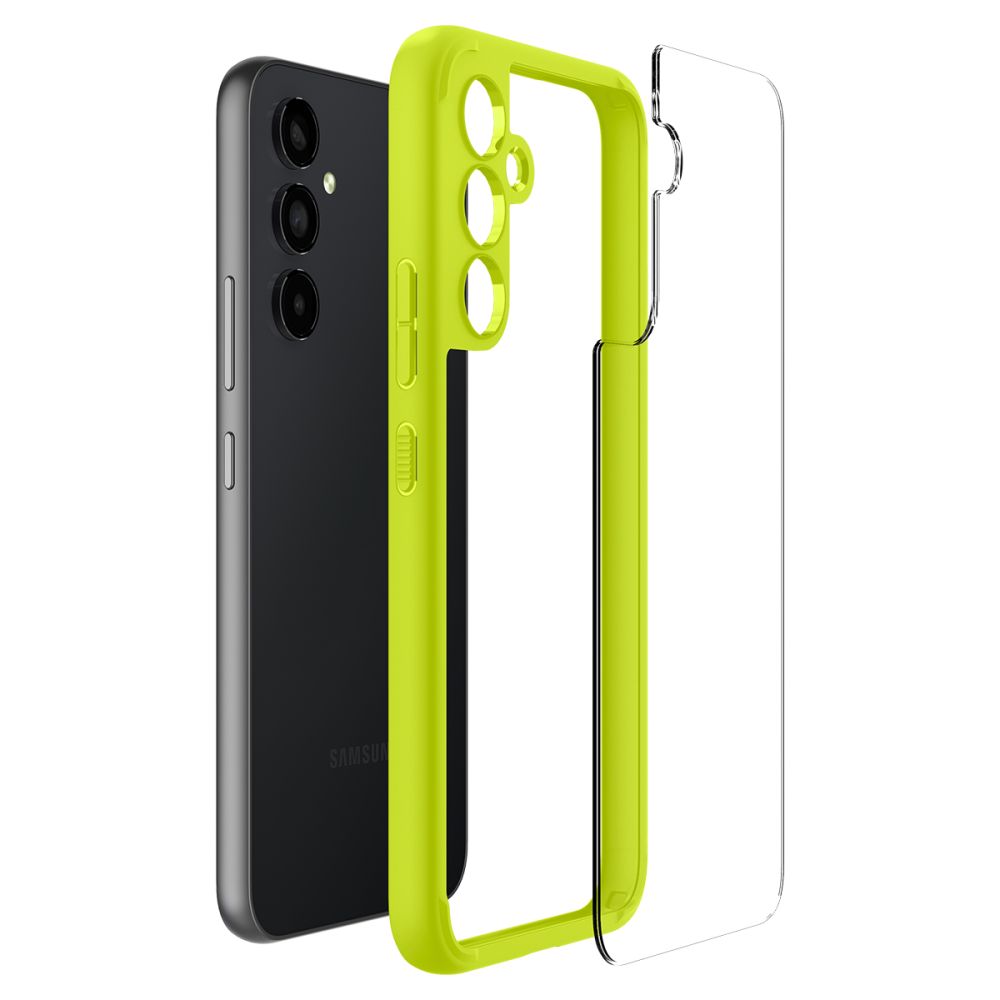 Schutzhülle Spigen Ultra Hybrid für Galaxy A54 5G, Transparent/Limette