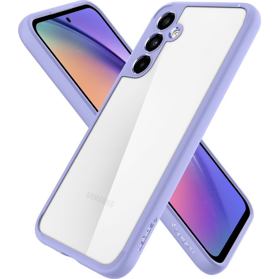 Schutzhülle Spigen Ultra Hybrid für Galaxy A54 5G, Transparent/Violett