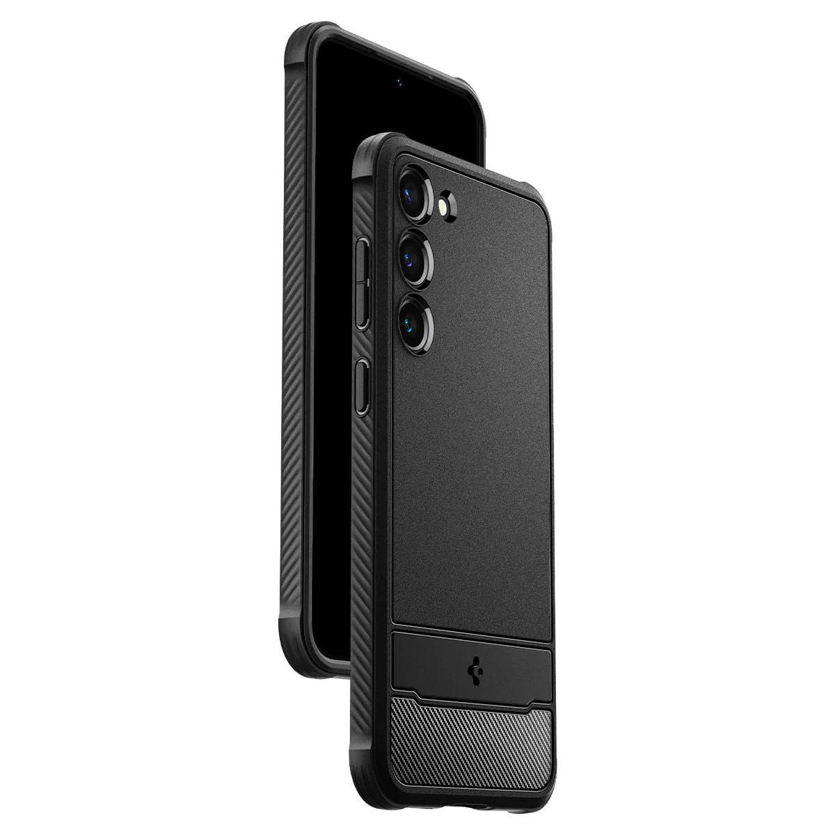 Schutzhülle Spigen Rugged Armor für Galaxy S23, Schwarz