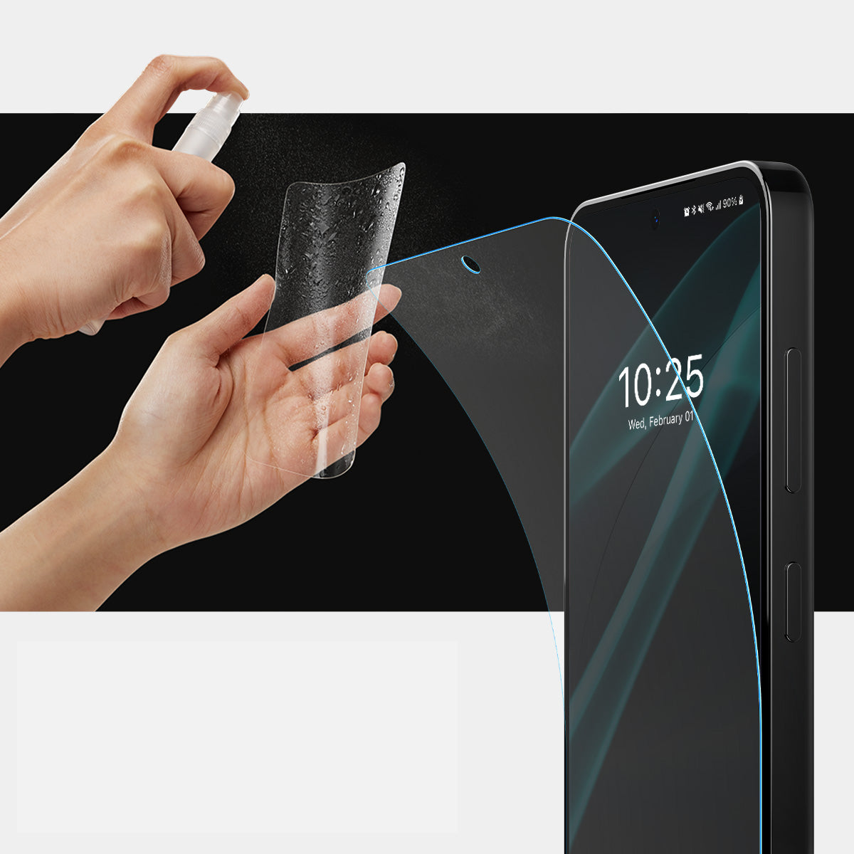 Folie für die Schutzhülle für Galaxy S24 Plus, Spigen Neo Flex Solid 2-Pack