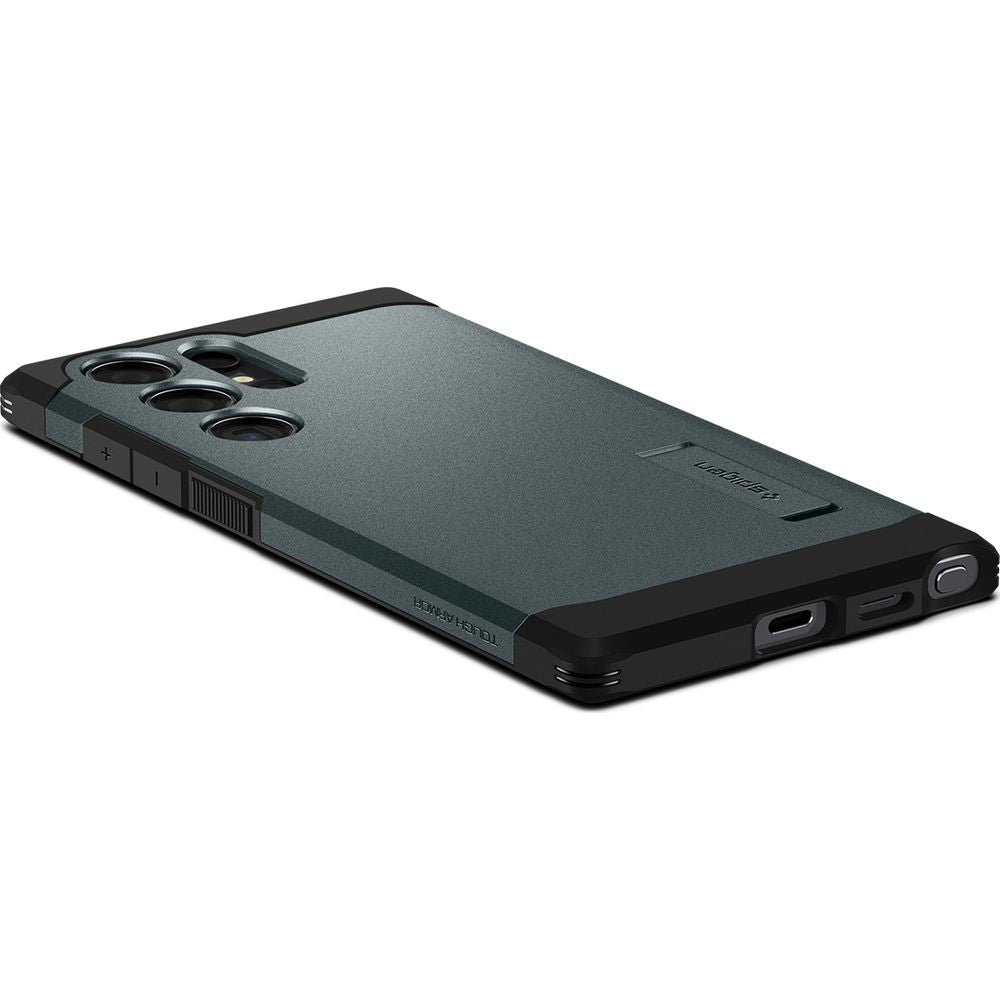 Schutzhülle für Galaxy S24 Ultra, Spigen Tough Armor, Grün