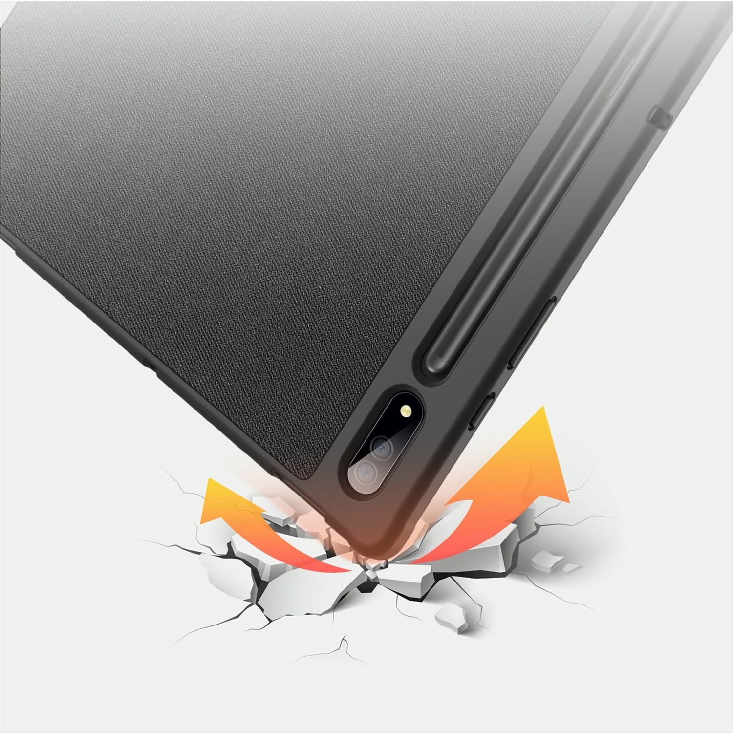 Schutzhülle Dux Ducis Domo für Samsung Galaxy Tab S9 Ultra, Samsung Galaxy Tab S8 Ultra, Schwarz