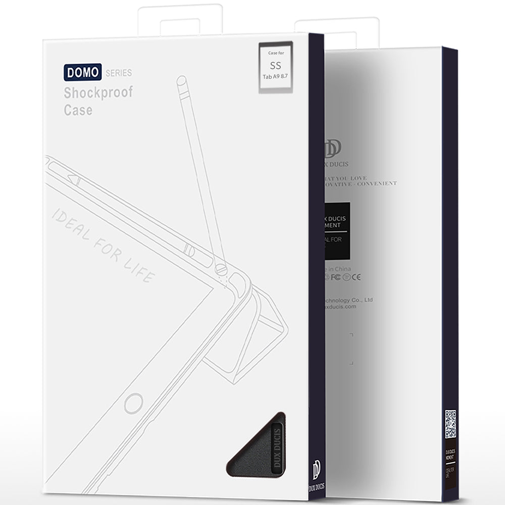 Schutzhülle Dux Ducis Domo für Galaxy Tab A9, Schwarz