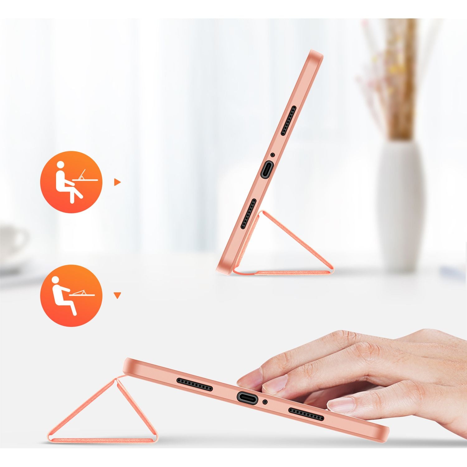 Schutzhülle Dux Ducis Domo für Xiaomi Pad 6, Xiaomi Pad 6 Pro, Rosa