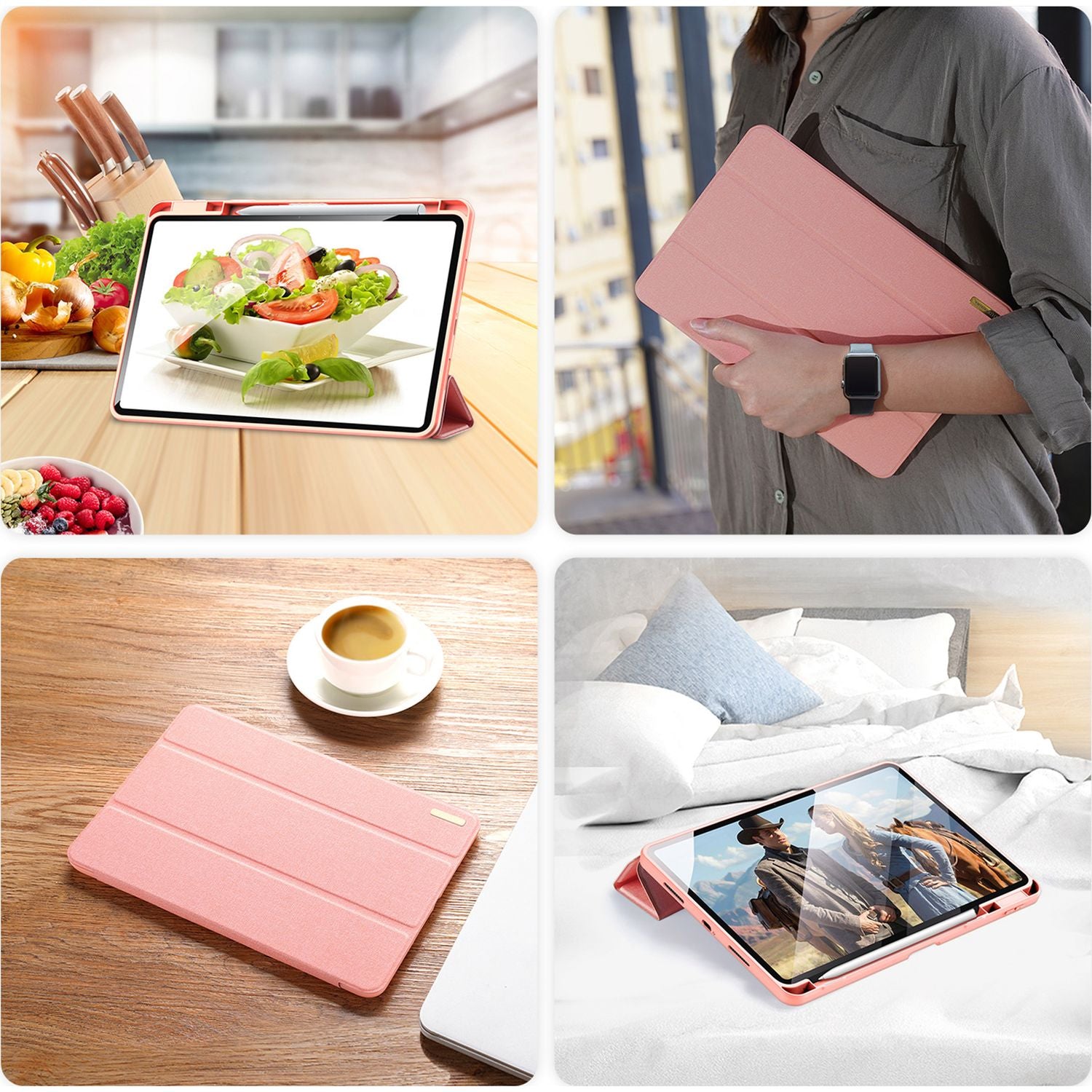 Schutzhülle Dux Ducis Domo für Xiaomi Pad 6, Xiaomi Pad 6 Pro, Rosa