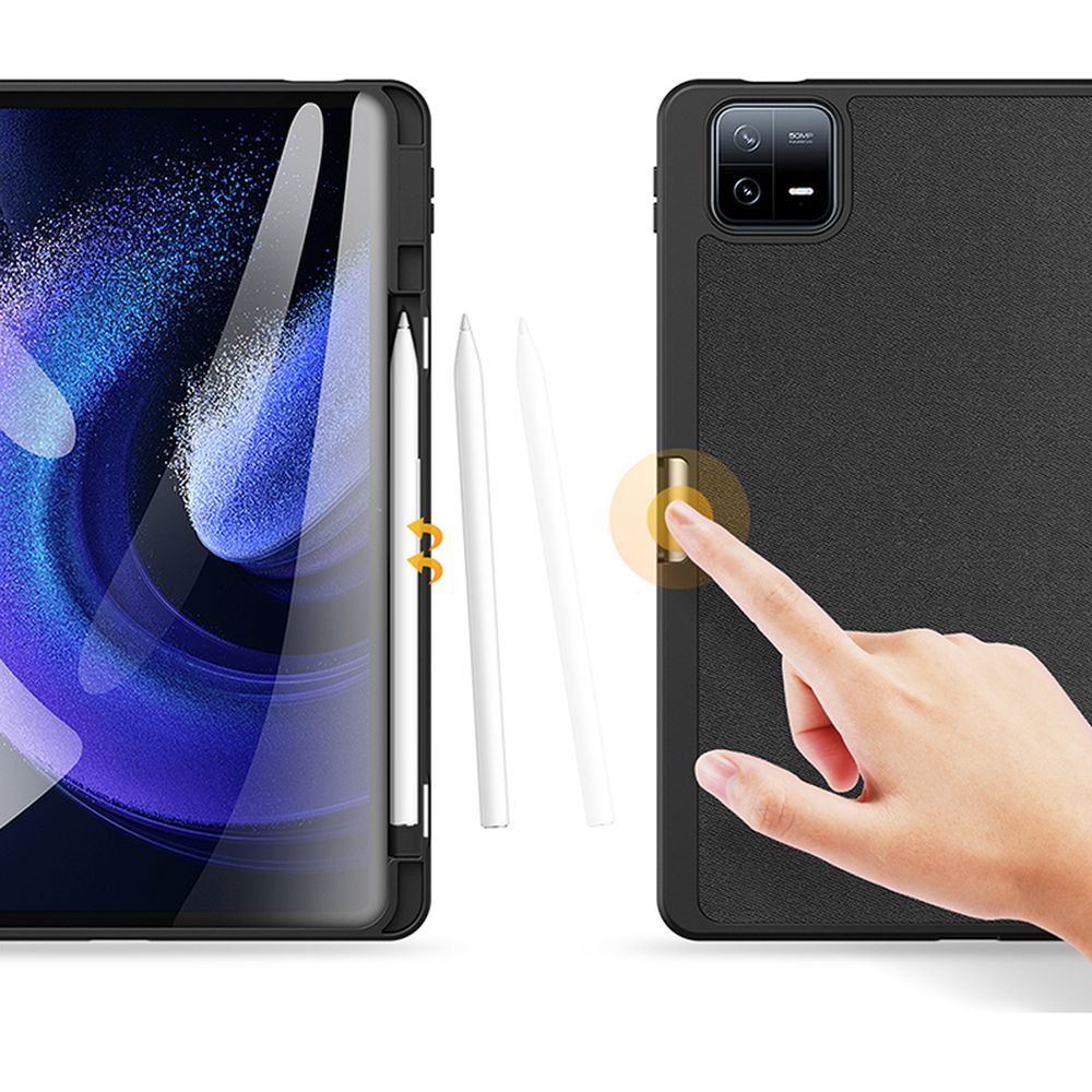 Schutzhülle Dux Ducis Domo für Xiaomi Pad 6, Xiaomi Pad 6 Pro, Schwarz