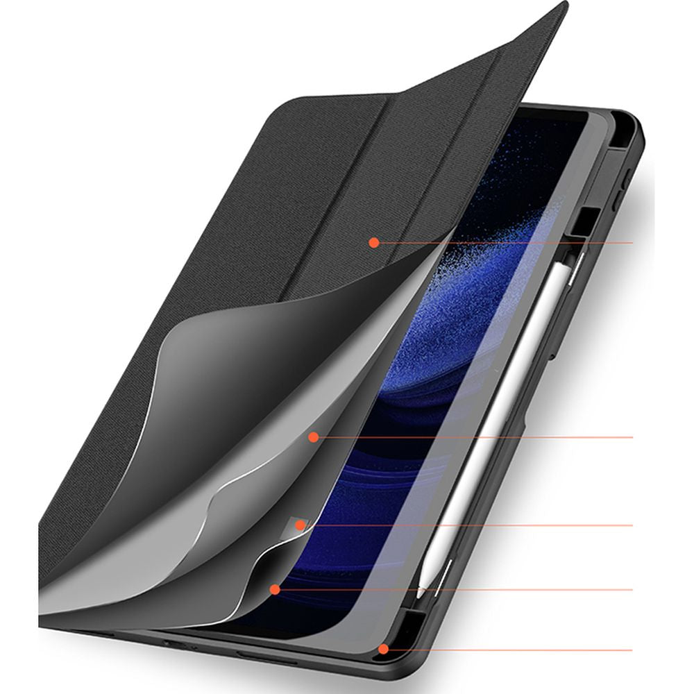 Schutzhülle Dux Ducis Domo für Xiaomi Pad 6, Xiaomi Pad 6 Pro, Schwarz