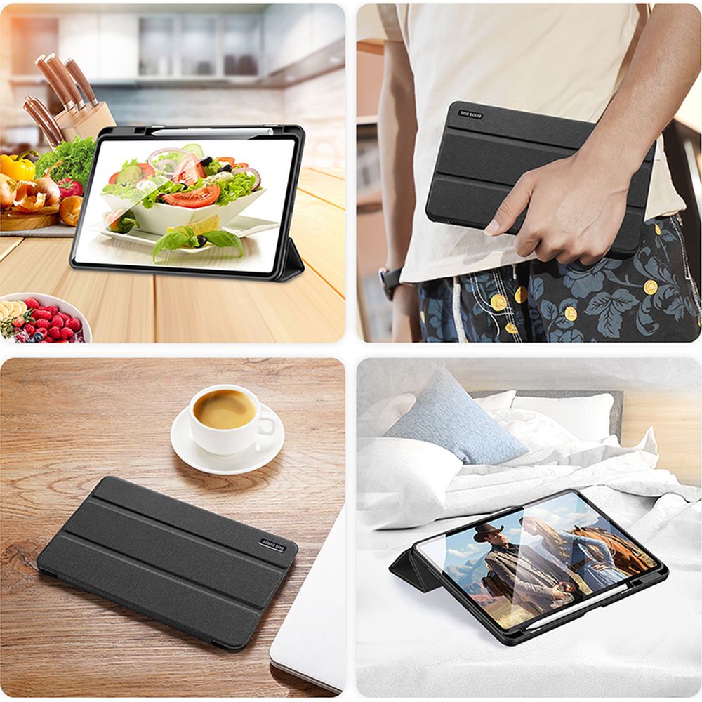 Schutzhülle Dux Ducis Domo für Xiaomi Pad 6, Xiaomi Pad 6 Pro, Schwarz