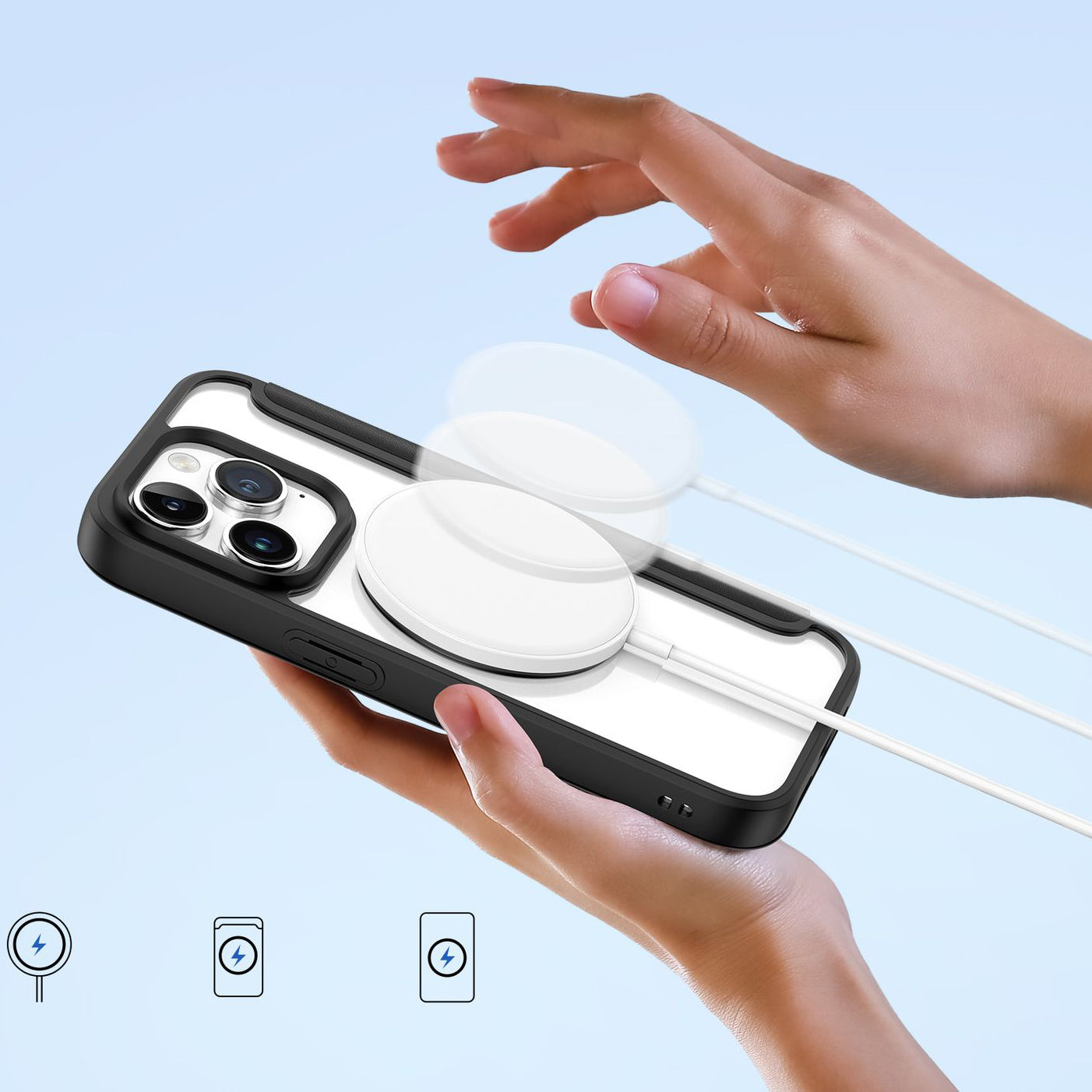 Schutzhülle Dux Ducis Skin X Pro für Apple iPhone 15 Pro, Schwarz