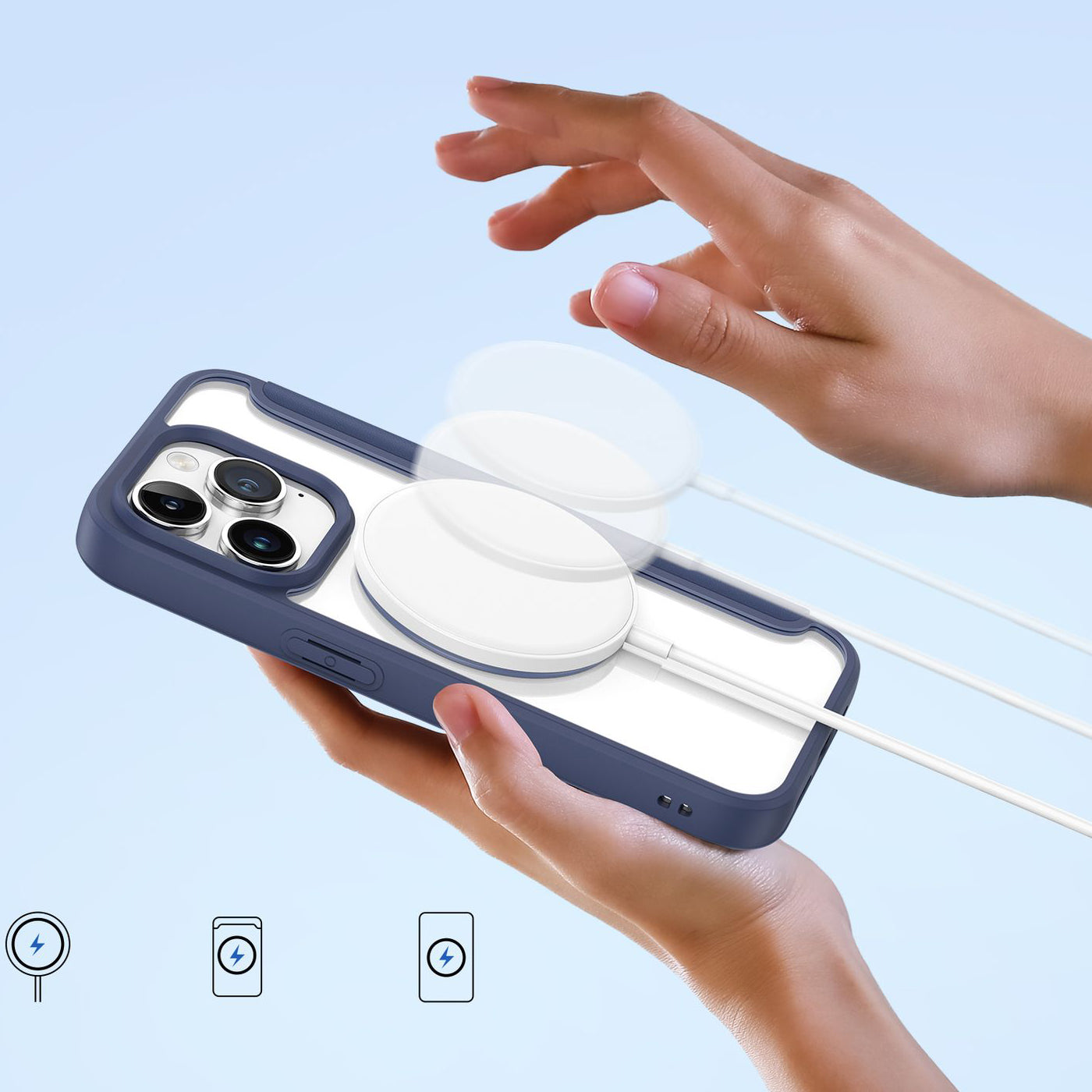 Schutzhülle Dux Ducis Skin X Pro für Apple iPhone 15 Pro, Blau