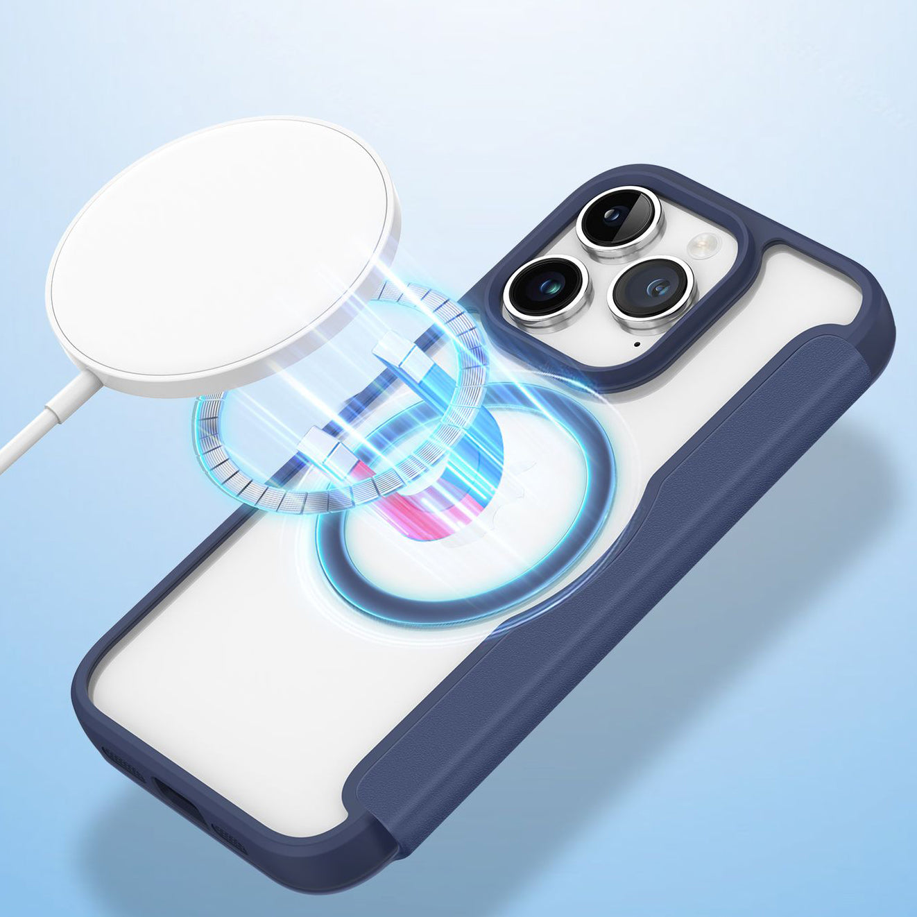 Schutzhülle Dux Ducis Skin X Pro für Apple iPhone 15 Pro, Blau