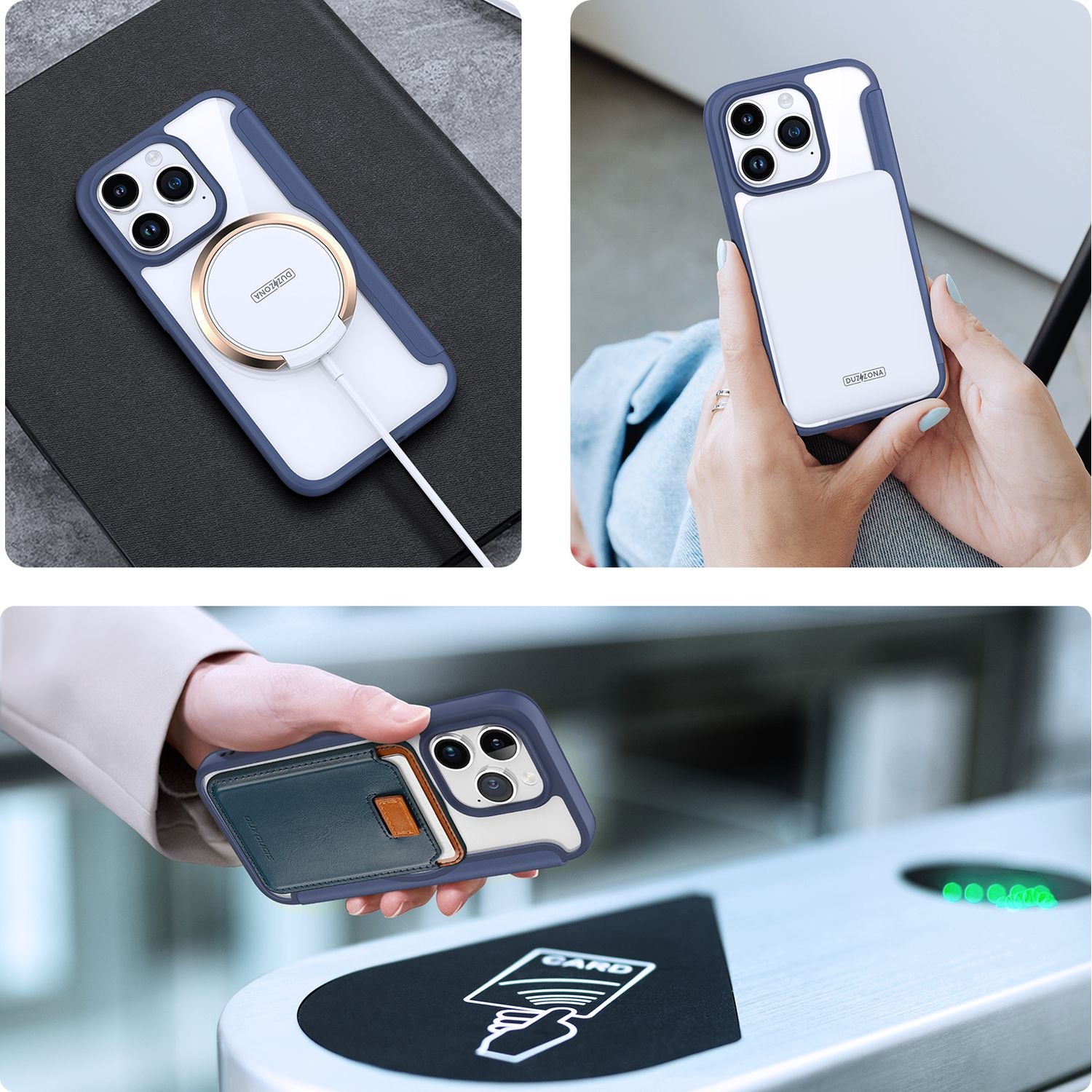 Schutzhülle Dux Ducis Skin X Pro für Apple iPhone 15 Pro, Blau