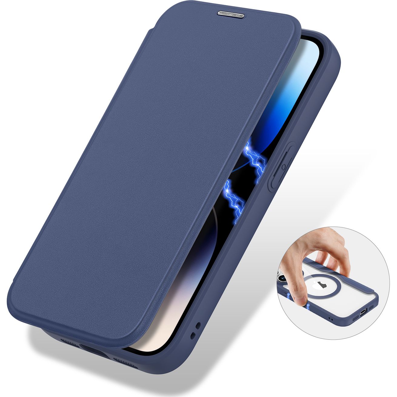 Schutzhülle Dux Ducis Skin X Pro für Apple iPhone 15 Pro, Blau