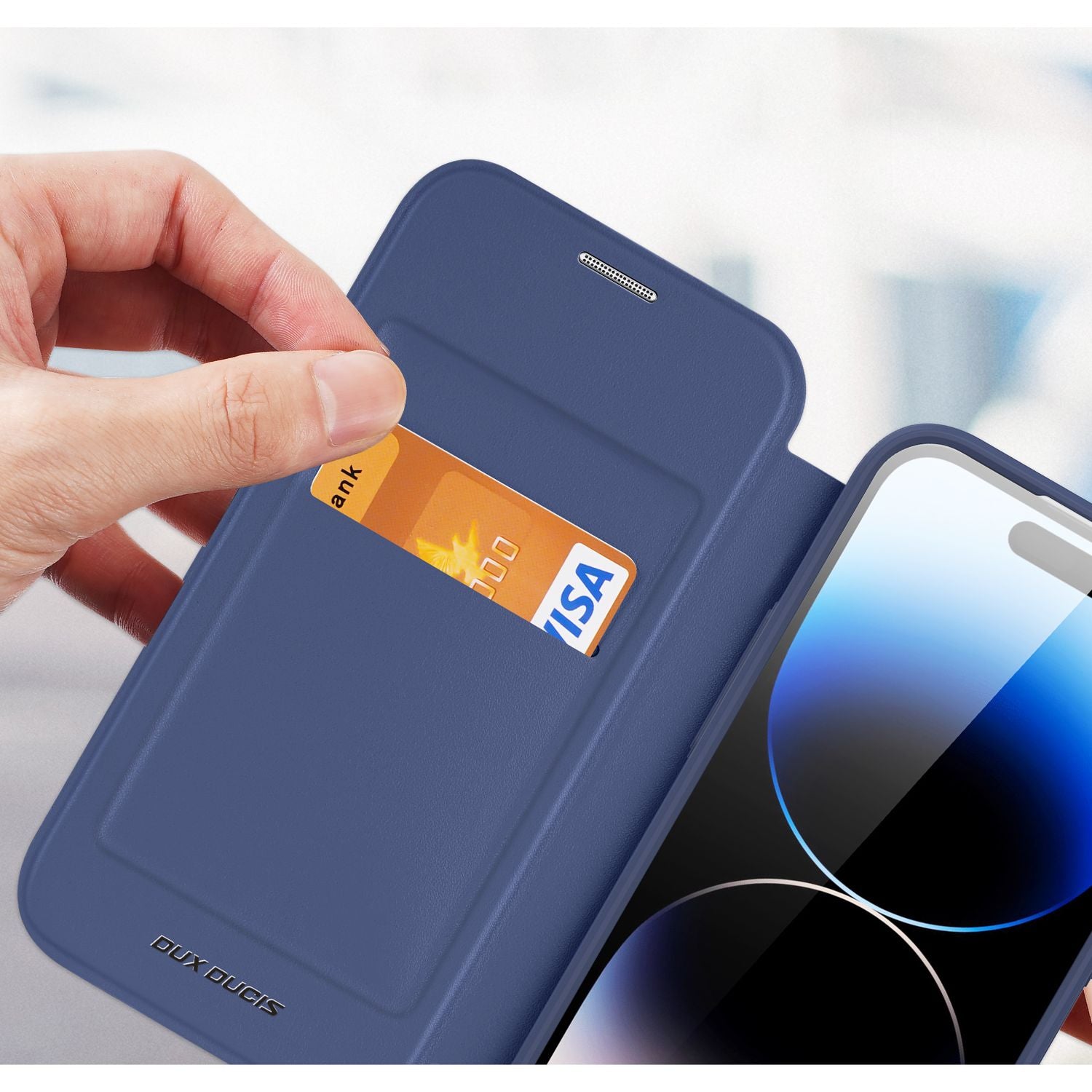 Schutzhülle Dux Ducis Skin X Pro für Apple iPhone 15 Pro, Blau