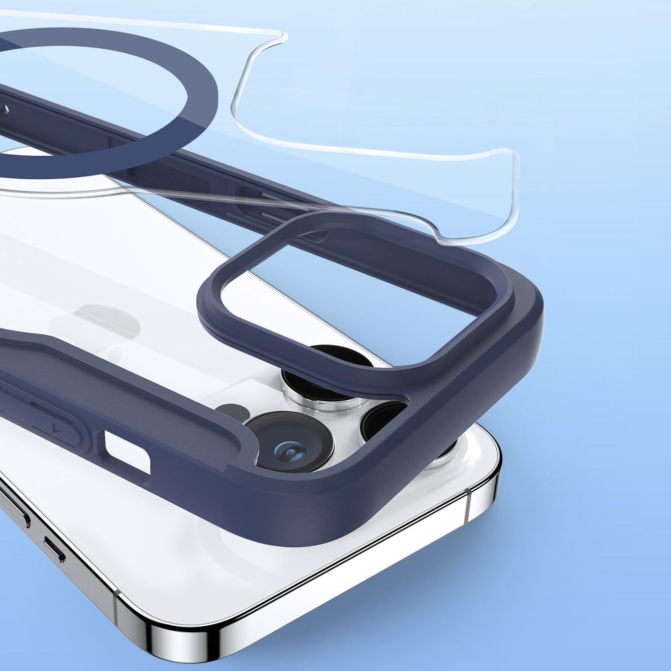 Schutzhülle Dux Ducis Skin X Pro für Apple iPhone 15 Pro, Blau