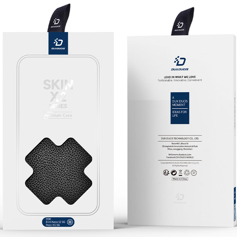Schutzhülle Dux Ducis Skin X2 für Redmi Note 12 5G / POCO X5 5G, Schwarz