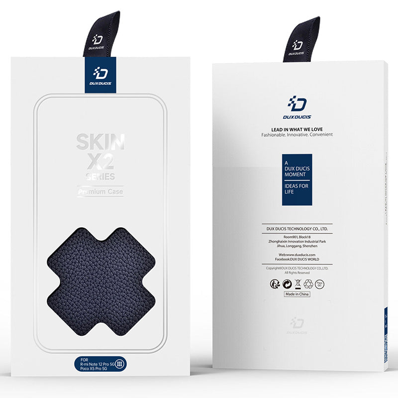 Schutzhülle Dux Ducis Skin X2 für Redmi Note 12 Pro 5G / Poco X5 Pro 5G, Dunkelblau