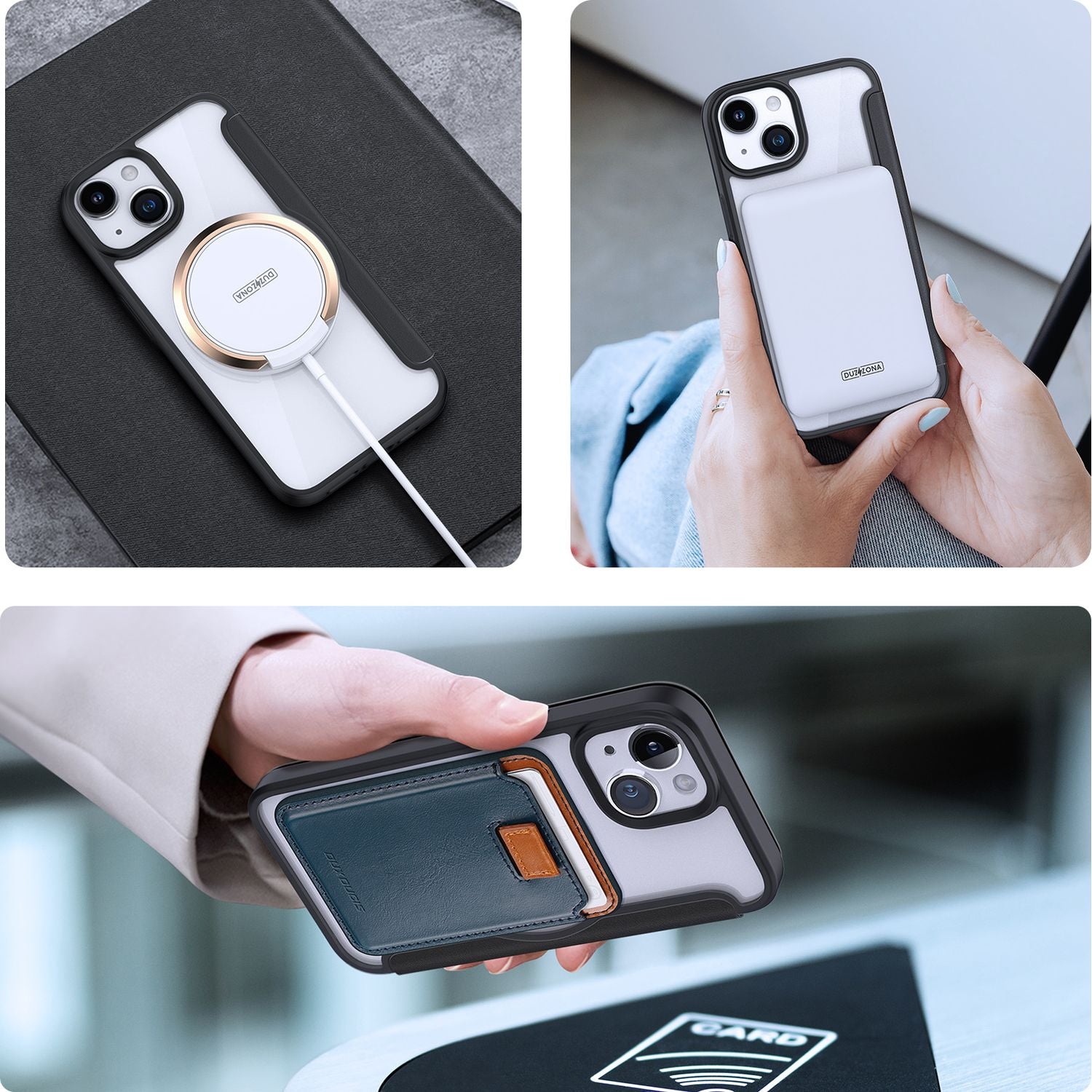Schutzhülle Dux Ducis Skin X Pro für Apple iPhone 15, Schwarz