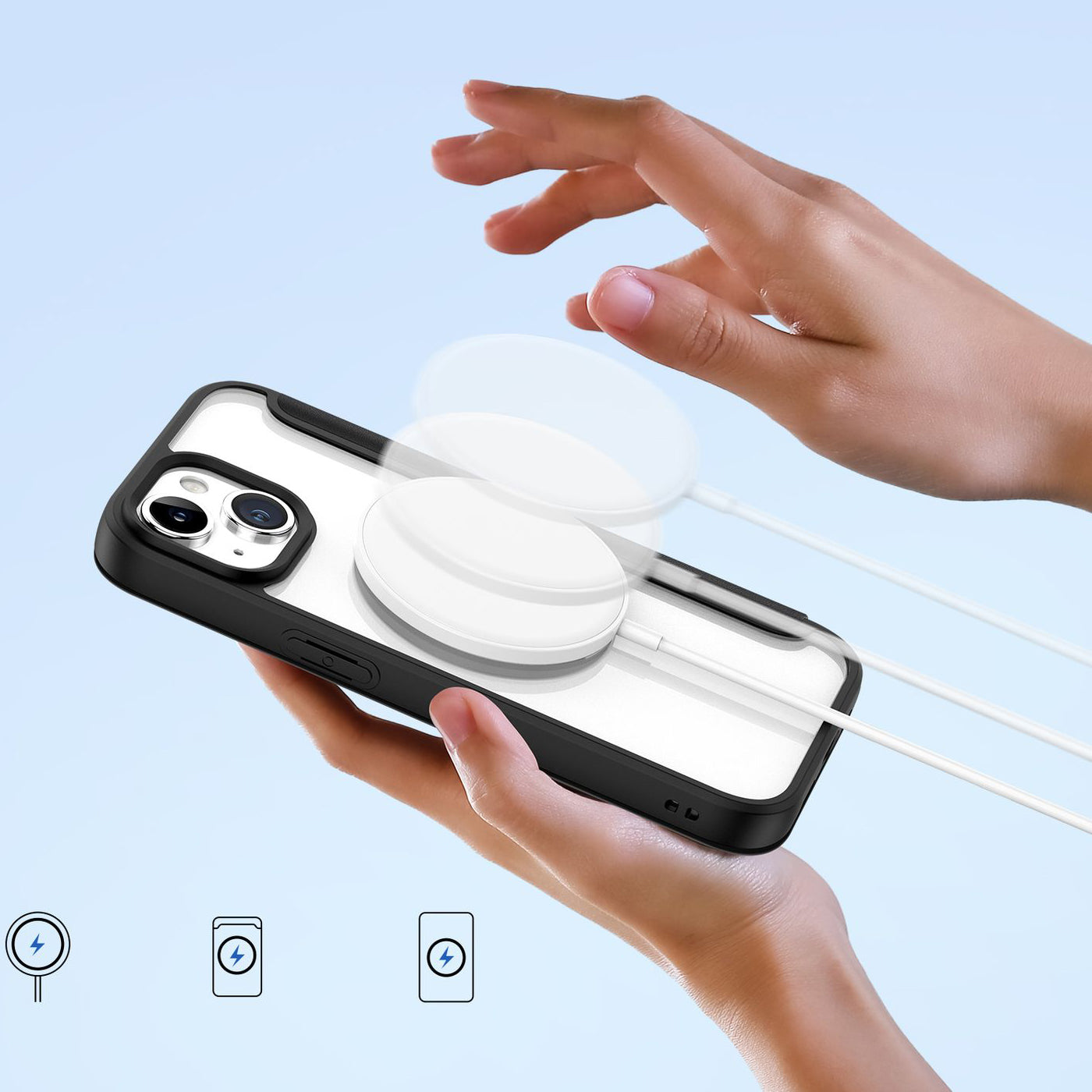 Schutzhülle Dux Ducis Skin X Pro für Apple iPhone 15, Schwarz
