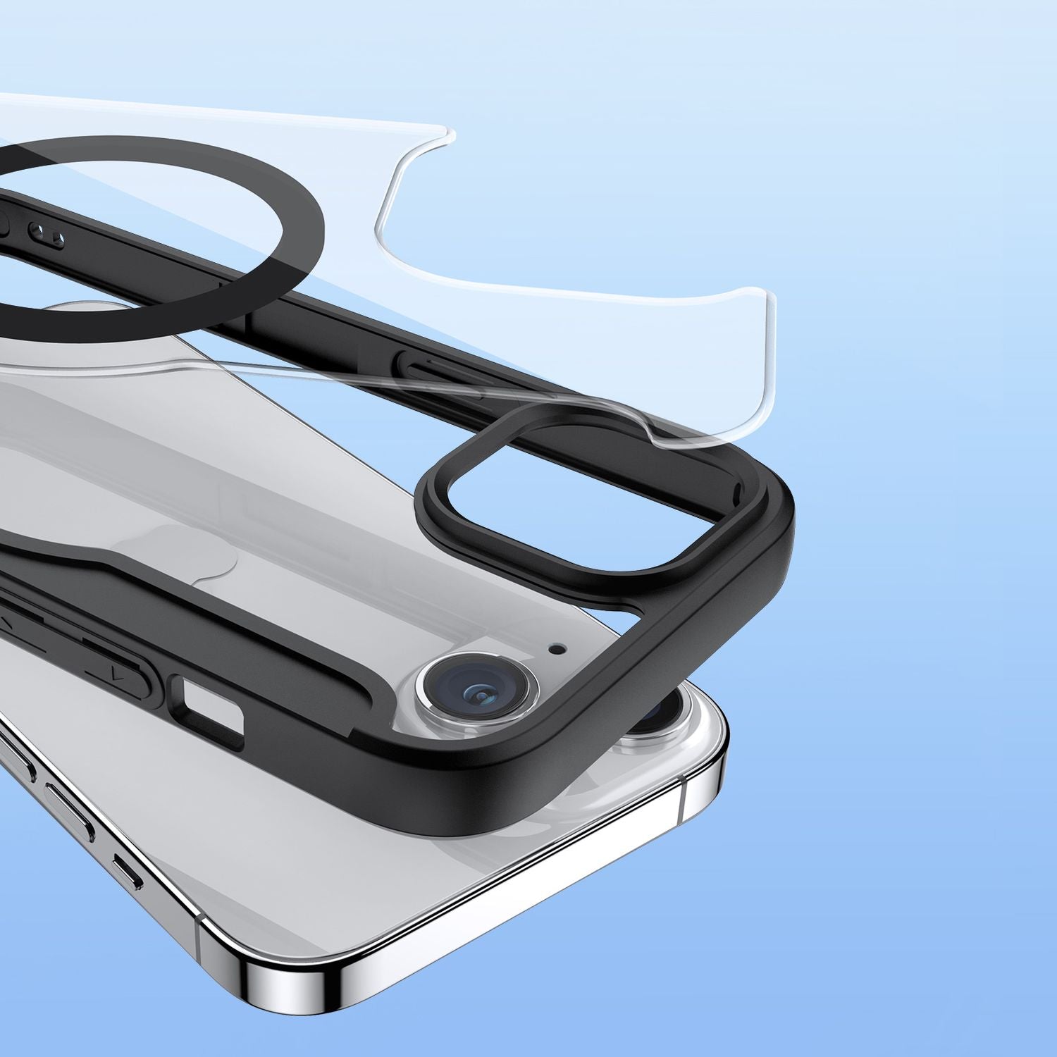 Schutzhülle Dux Ducis Skin X Pro für Apple iPhone 15, Schwarz