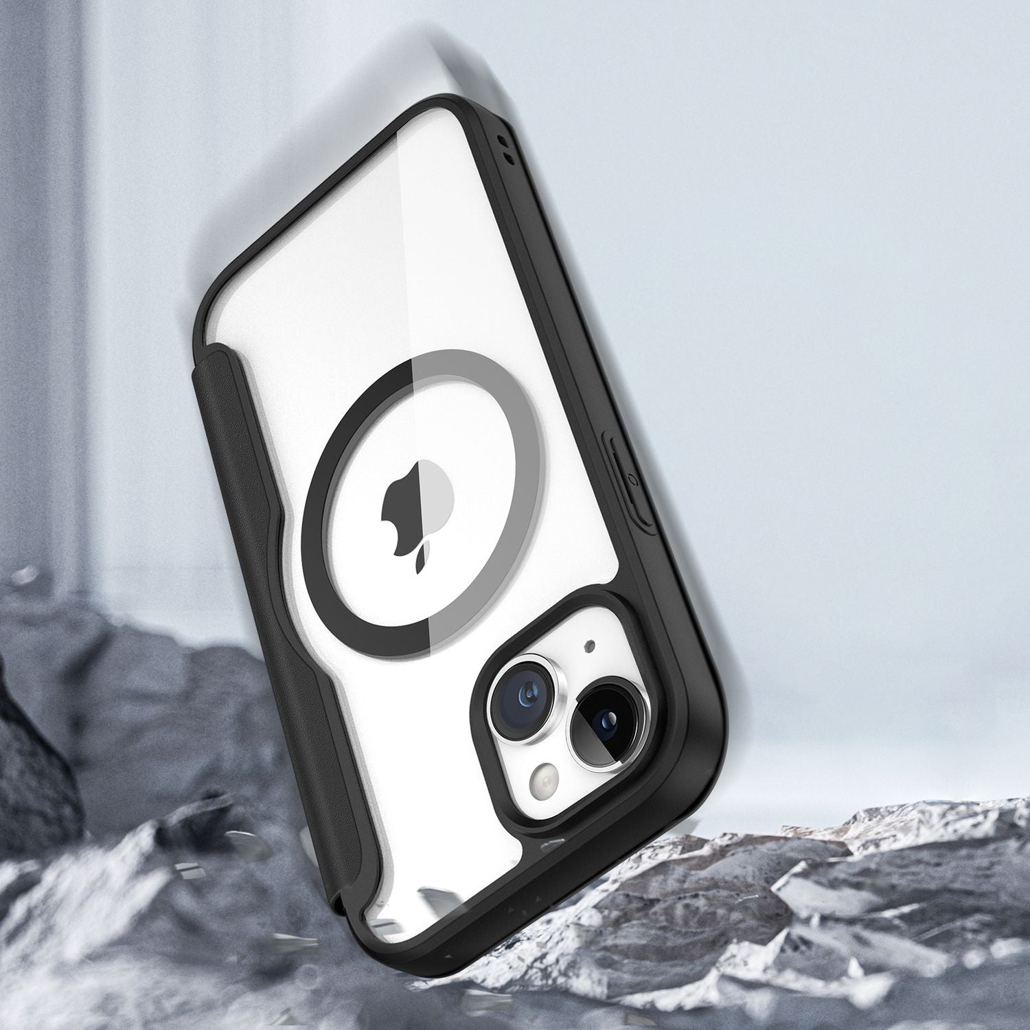 Schutzhülle Dux Ducis Skin X Pro für Apple iPhone 15, Schwarz