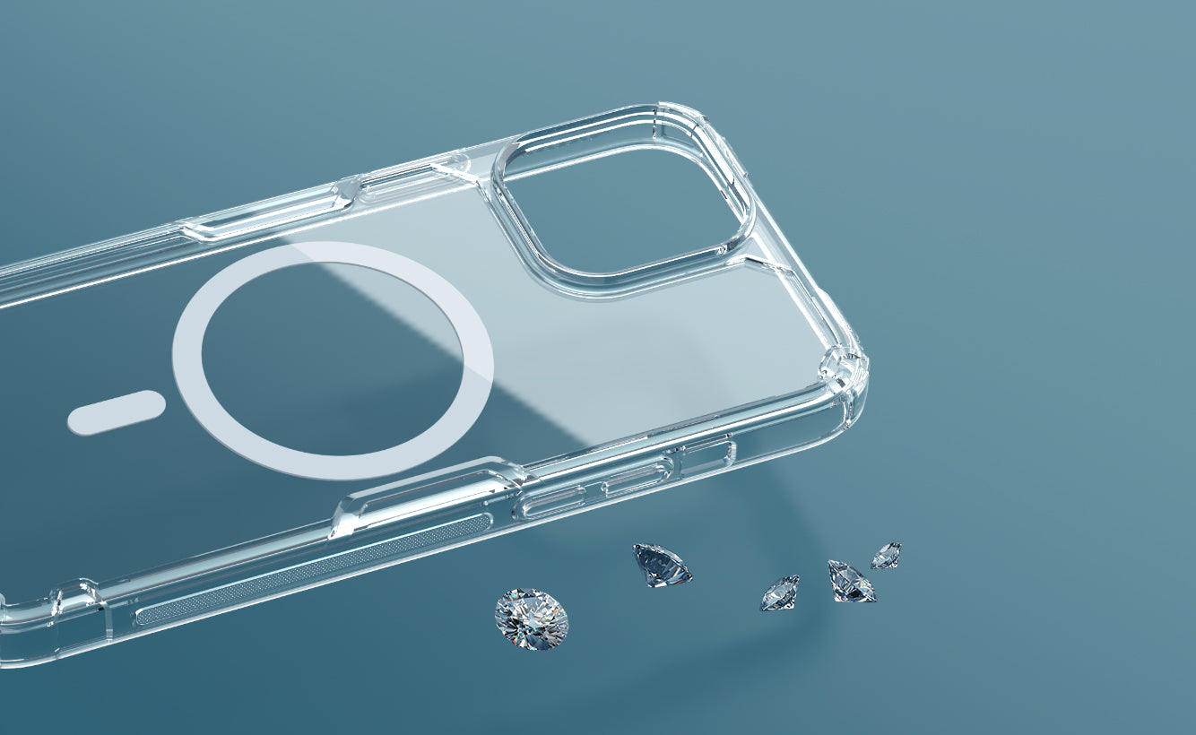 Schutzhülle Nillkin Nature TPU Pro Magnetic für iPhone 14, Weiß