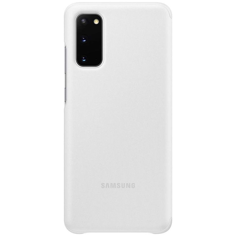 Schutzhülle Samsung Clear View Cover Galaxy S20 weiß - Guerteltier