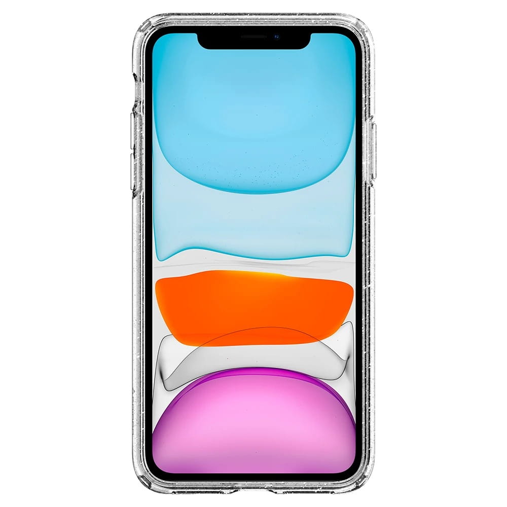 Schutzhülle Spigen Liquid Crystal Glitter für iPhone 11 transparent