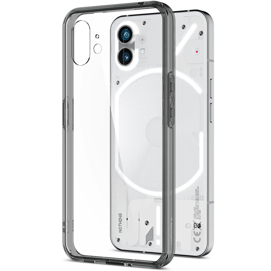 Schutzhülle Spigen Ultra Hybrid für Nothing Phone 1, Transparent-Grau