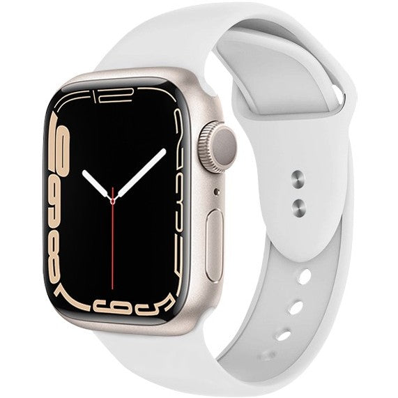 Armband Crong Sport Liquid Band für Apple Watch 49/46/45/44 mm, Weiß