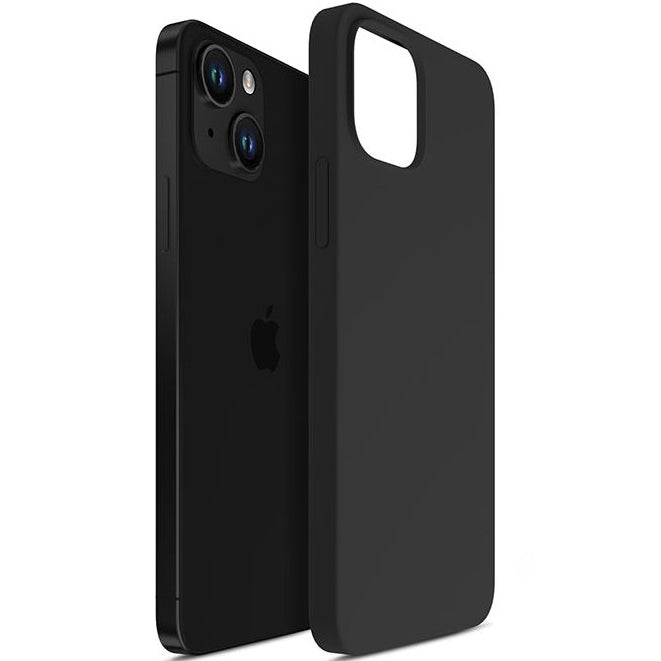 Schutzhülle 3mk Silicone Case für iPhone 14, Schwarz