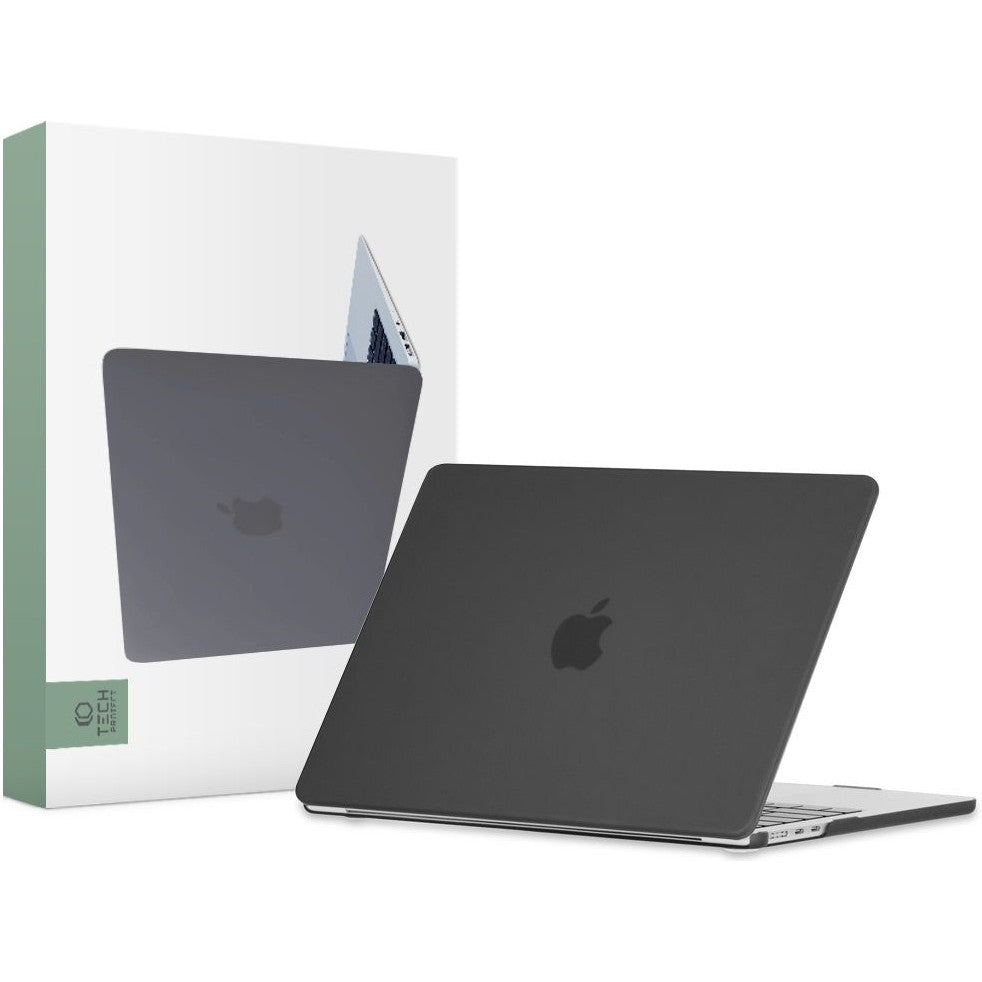 Schutzhülle Tech Protect SmartShell für MacBook Air 13.6" M3/M2, mattschwarz
