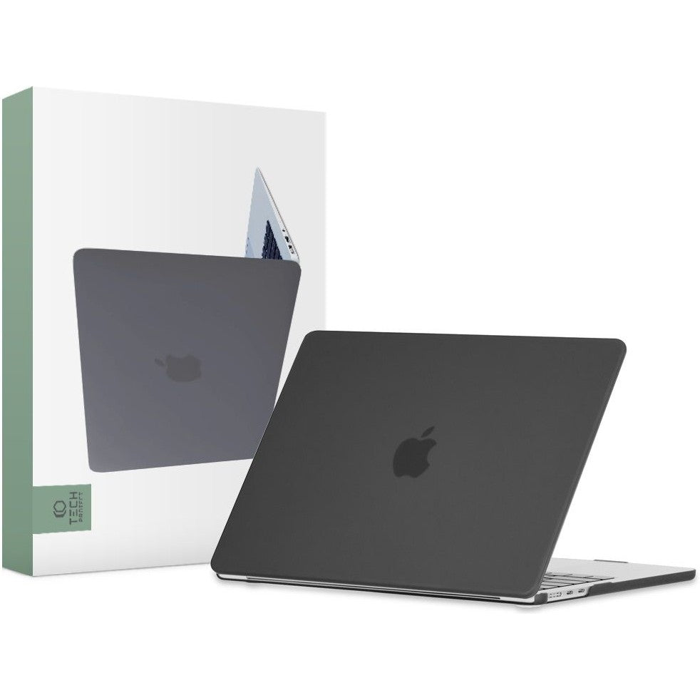 Schutzhülle Tech Protect SmartShell für MacBook Air 13.6" M4 / M3 / M2, mattschwarz