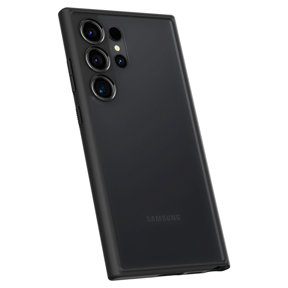 Schutzhülle für Galaxy S24 Ultra, Spigen Ultra Hybrid, Durchscheinend-Schwarz