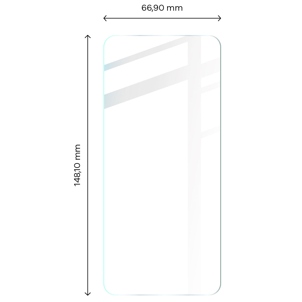 Gehärtetes Glas - 3 Stück + Kameraschutz, Xiaomi 13, Bizon Glass Clear 2 Pack