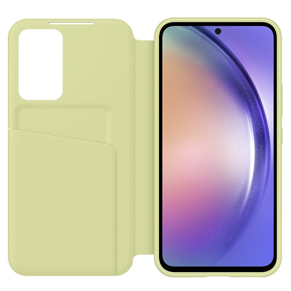 Schutzhülle Samsung Smart View Wallet Case für Galaxy A34 5G, Limette