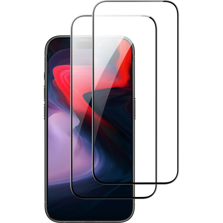 Schutzglas ESR Tempered Glass für iPhone 15 Pro, 2 Stück