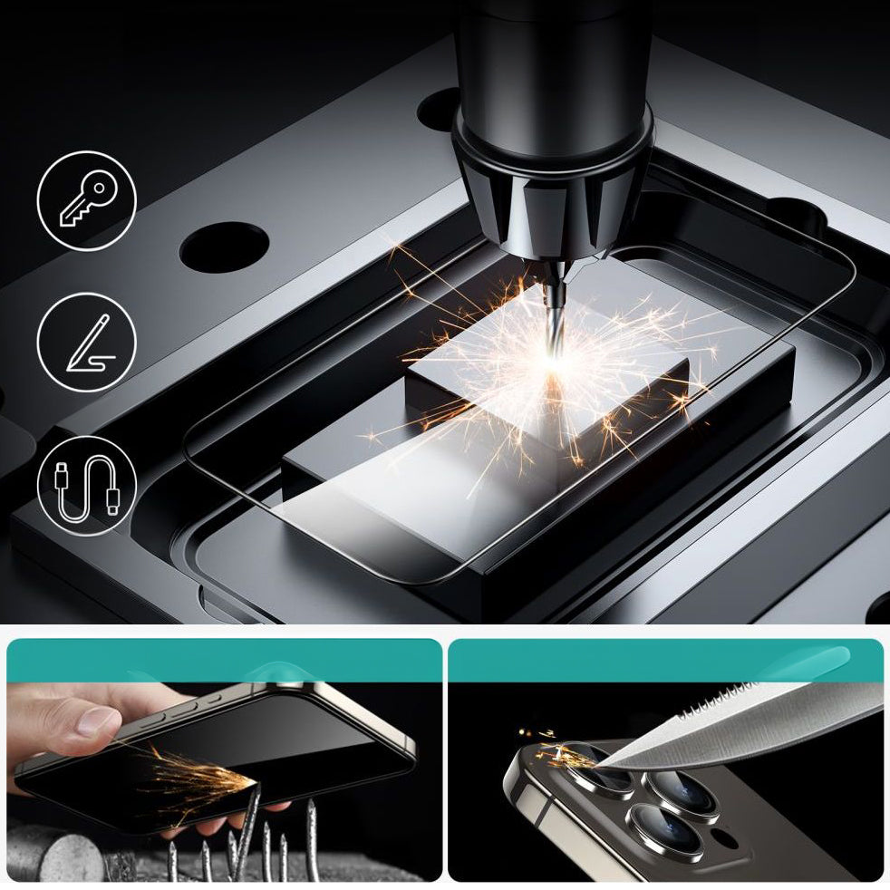 Schutzglas ESR Tempered Glass für iPhone 15 Pro, 2 Stück