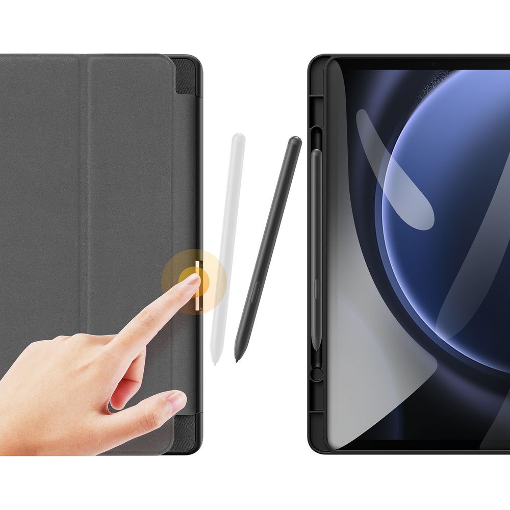 Schutzhülle für Galaxy Tab S10 FE / S9 FE, Dux Ducis Domo, Schwarz