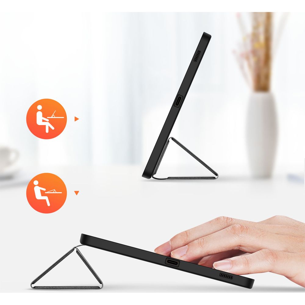 Schutzhülle für Galaxy Tab S10 FE / S9 FE, Dux Ducis Domo, Schwarz