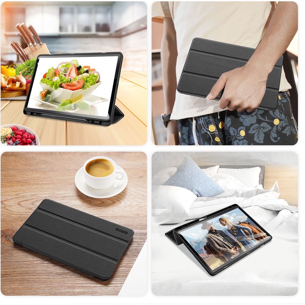 Schutzhülle für Galaxy Tab S10 FE / S9 FE, Dux Ducis Domo, Schwarz
