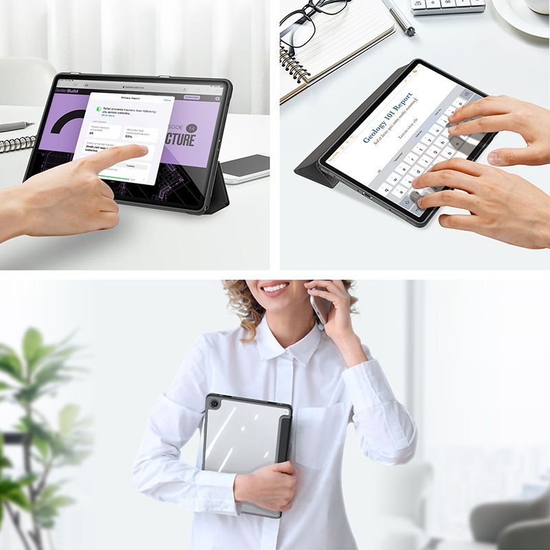 Schutzhülle Dux Ducis Toby für Galaxy Tab A9, Schwarz