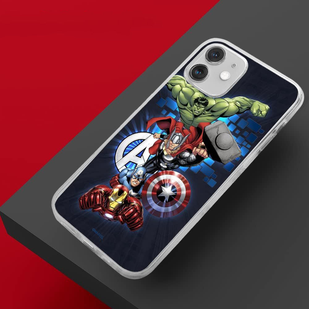 Schutzhülle für iPhone 12 Pro, iPhone 12, ERT Group Marvel, Avengers 001