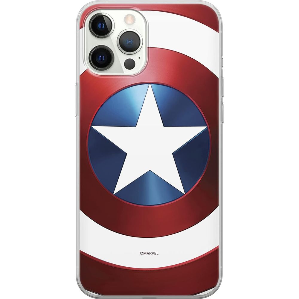 Schutzhülle für iPhone 12 Pro, iPhone 12, ERT Group Marvel, Captain America 025